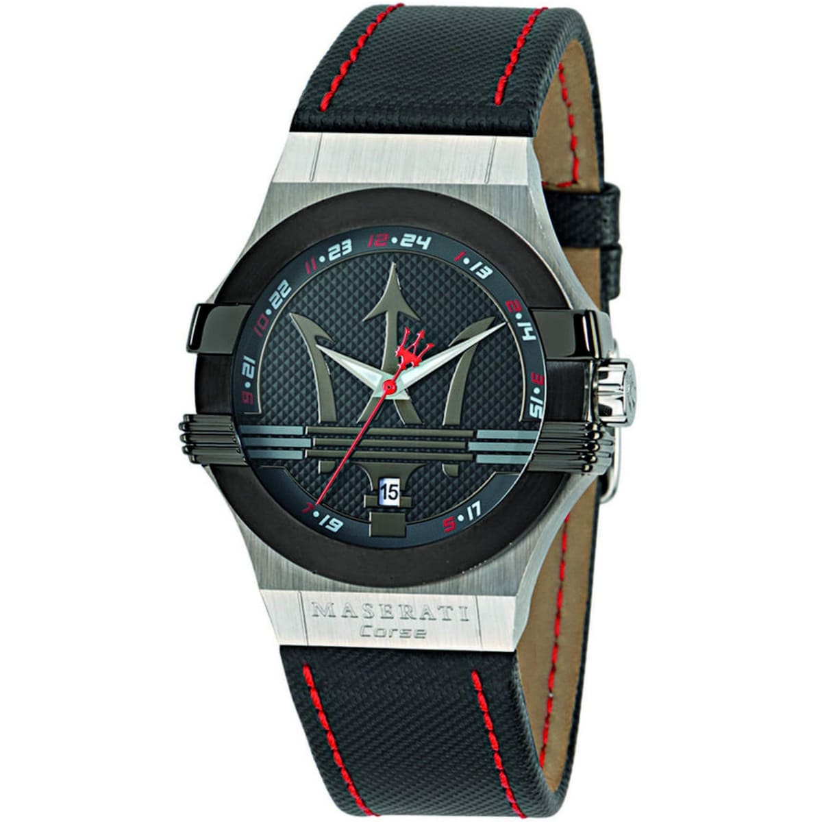 Maserati Potenza R8851108001 42mm Men’s Quartz Watch – Black Dial & Black Leather Strap