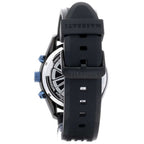 Maserati Traguardo R8871612006 45mm Men’s Chronograph Watch – Blue Bezel & Black Dial & Comfortable Black Rubber Strap