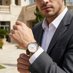 Maserati Epoca R8871618016 42mm Men’s Chronograph Watch – White Dial & Black Genuine Leather Strap