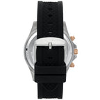 Maserati Sfida R8871640002 44mm Men’s Chronograph Watch – Black Dial & Comfortable Black Silicone Rubber Strap