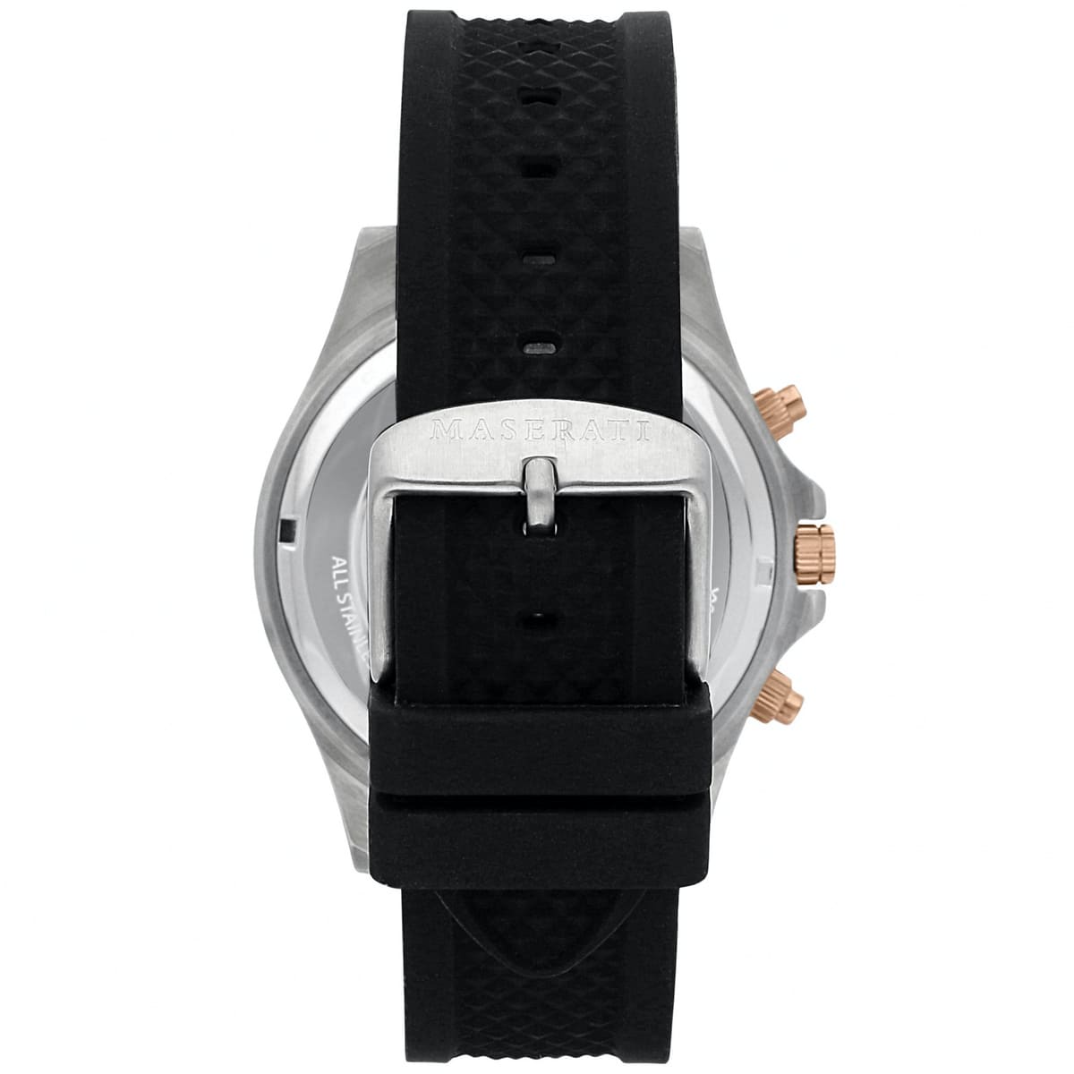 Maserati Sfida R8871640002 44mm Men’s Chronograph Watch – Black Dial & Comfortable Black Silicone Rubber Strap