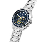 Maserati Velocita R8873652001 45mm Men’s Chronograph Watch – Blue Racing Dial & Silver-Tone Link Bracelet