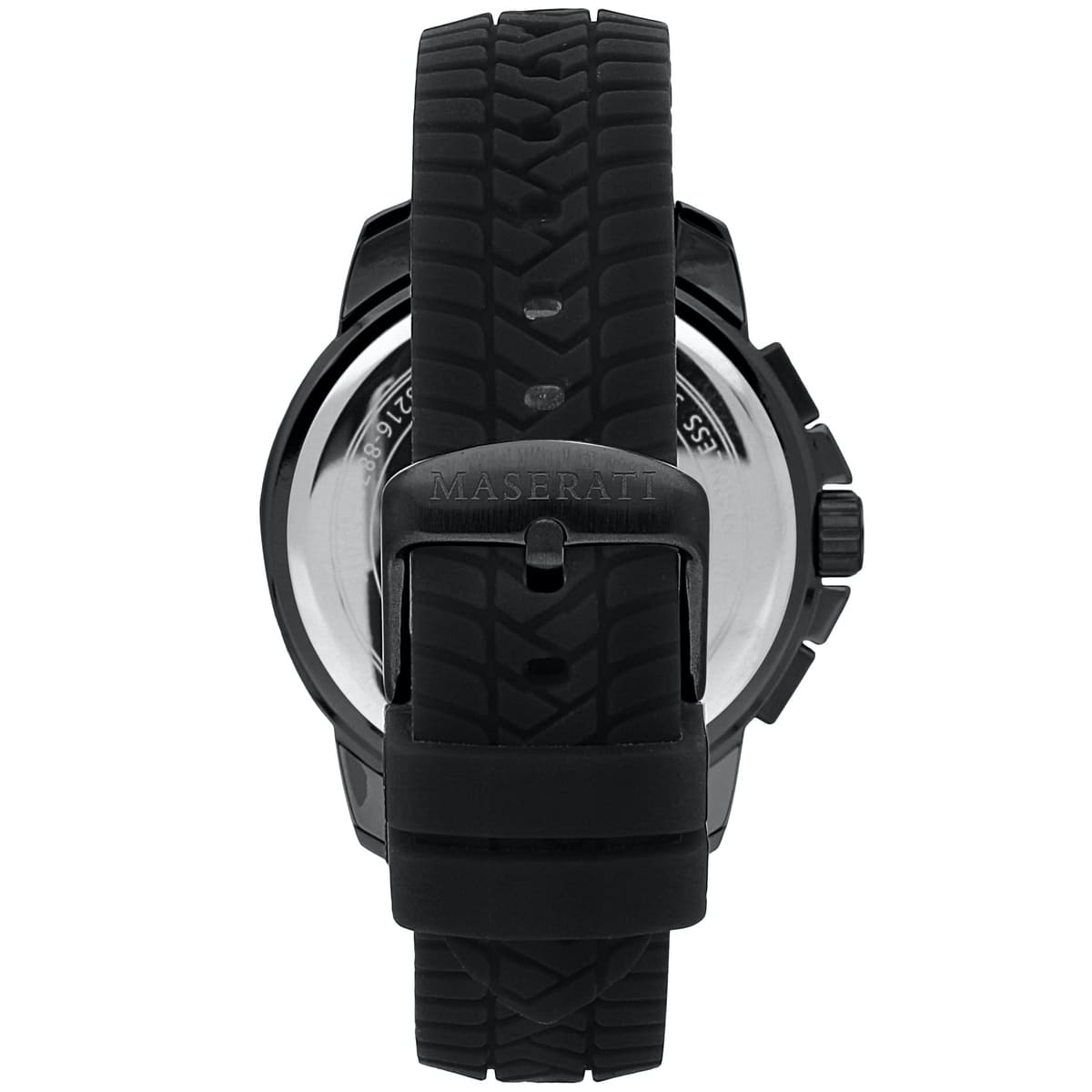 Maserati Successo R8871621011 44mm Men’s Chronograph Watch – Black Dial & Black Silicone Strap