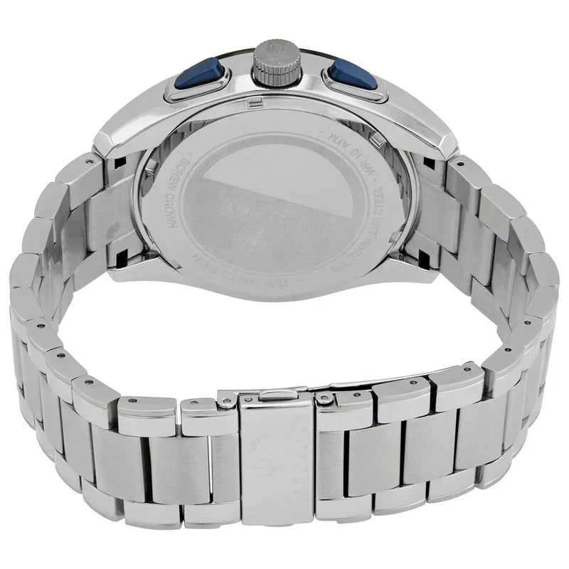 Maserati Traguardo R8873612014 45mm Men’s Chronograph Watch – Blue Sunray Dial & Silver-Tone Link Bracelet