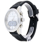 Maserati Traguardo R8871612012 45mm Men’s Chronograph Watch – Silver Sunray Dial & Black Rubber Strap