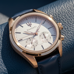 Maserati Traguardo R8871612016 45mm Men’s Chronograph Watch – Ivory / Beige Dial & Blue Leather Strap