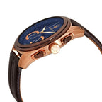 Maserati Traguardo R8871612024 45mm Men’s Chronograph Watch – Blue Sunray Dial & Brown Genuine Leather Strap