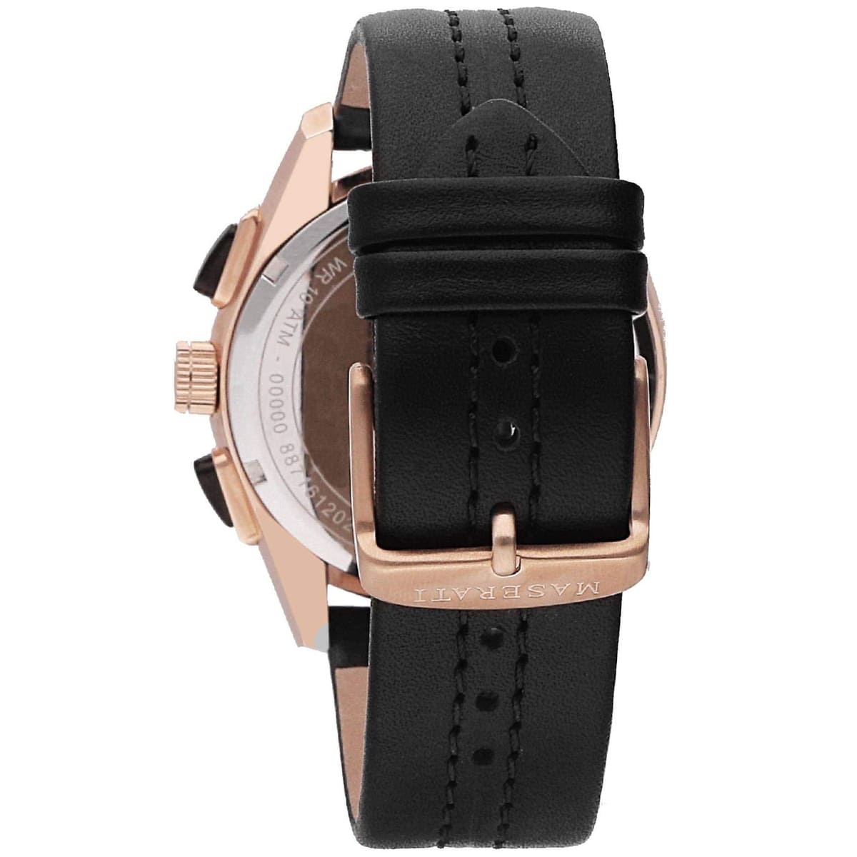 Maserati Traguardo R8871612025 45mm Men’s Chronograph Watch – Black Dial & Black Genuine Leather Strap