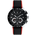 Maserati Traguardo R8871612028 45mm Men’s Chronograph Watch – Black Dial & Black Leather Strap
