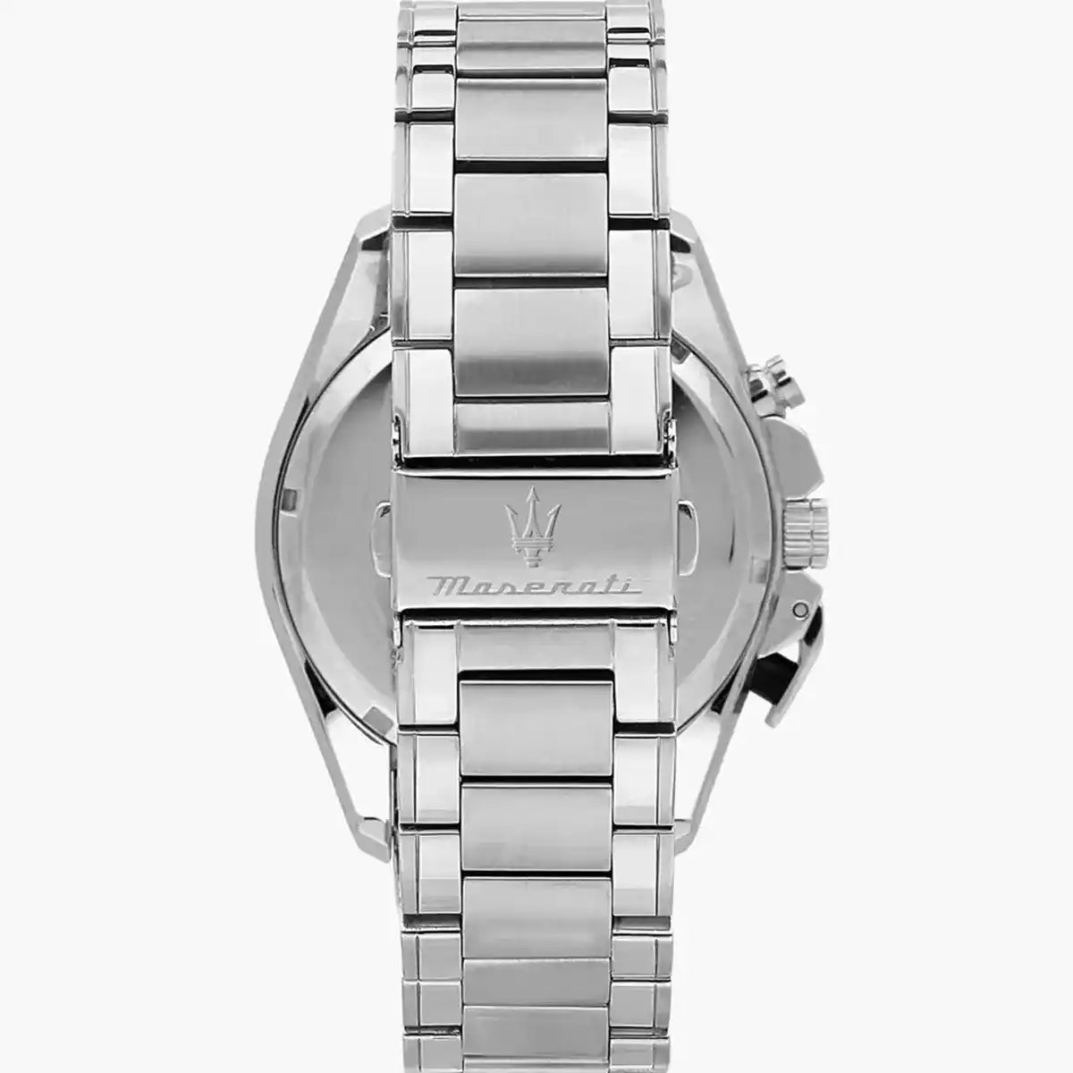 Maserati Traguardo R8873612049 45mm Men’s Chronograph Watch – Crisp Silver/white Sunray Dial & Silver Stainless Steel Link Bracelet