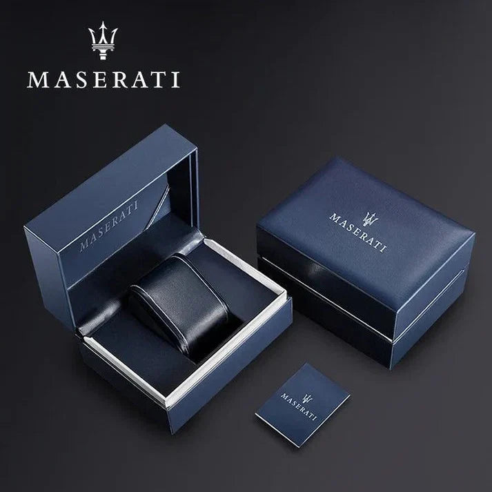 Maserati Potenza R8851108002 42mm Men’s Quartz Watch – Black Textured Dial & Black Rubber Strap