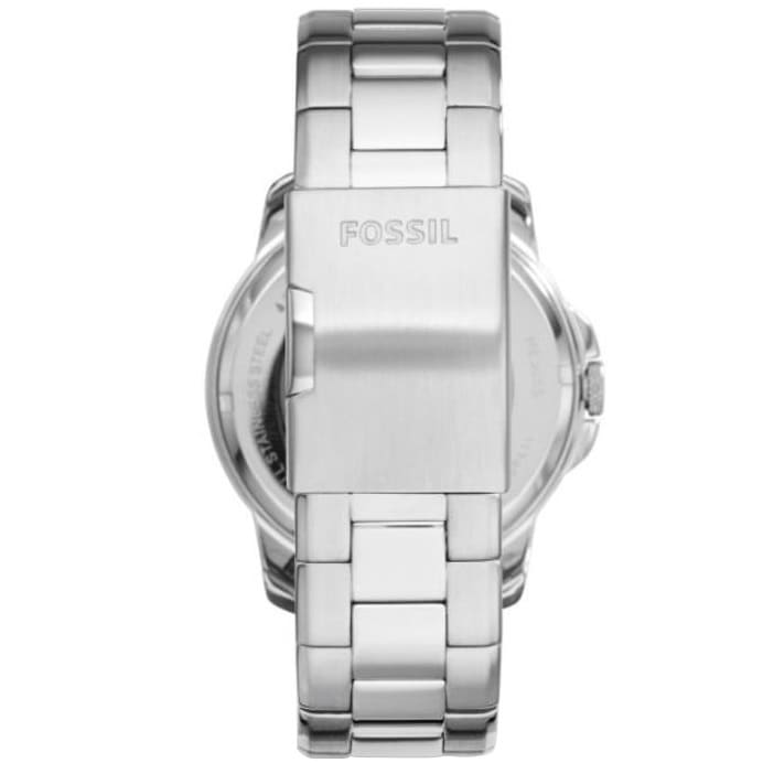 Fossil Townsman ME3055 44mm Men’s Automatic Watch – Black Skeleton Dial & Silver-tone Stainless Steel Bracelet