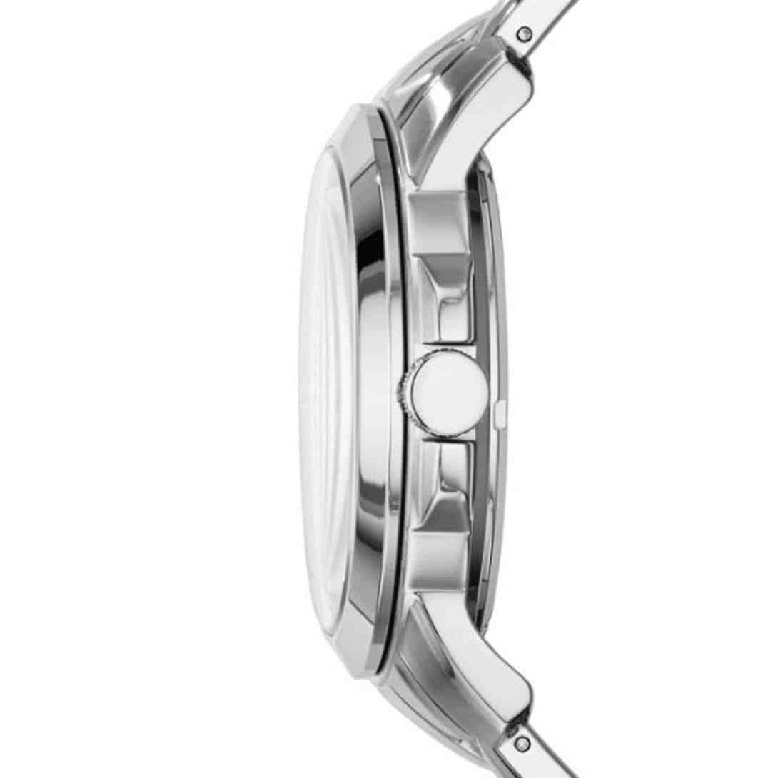 Fossil Townsman ME3055 44mm Men’s Automatic Watch – Black Skeleton Dial & Silver-tone Stainless Steel Bracelet