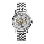 Fossil Original Boyfriend ME3067 38mm Automatic Women’s Watch – Skeleton Dial & Silver-Tone Stainless Steel Bracelet