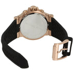 Michael Kors Dylan MK8184 48mm Men's Chronograph Watch – Black Textured & Black Rubber Strap
