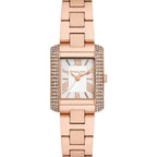 Michael Kors Emery MK7512 33mm Women's Chronograph Watch – Pavé Rose Gold with Rose Gold Stainless Steel Bracelet