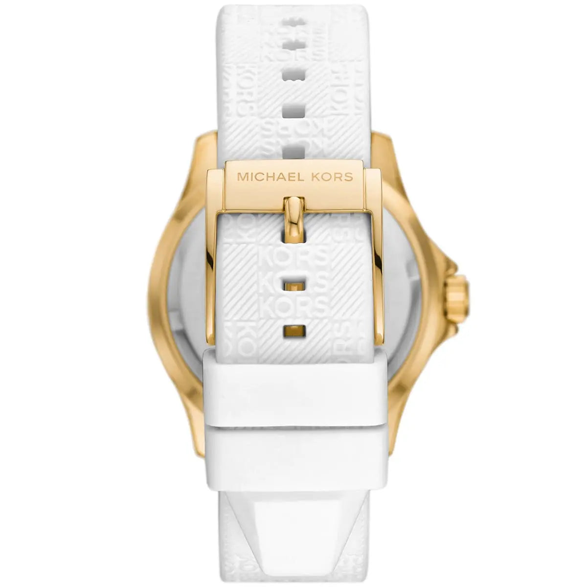 Michael Kors Everest MK7357 36mm Women's Quartz Watch – Pavé White with White Rubber Strap
