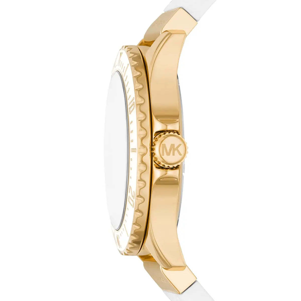 Michael Kors Everest MK7357 36mm Women's Quartz Watch – Pavé White with White Rubber Strap
