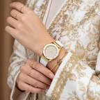 Michael Kors Everest MK7357 36mm Women's Quartz Watch – Pavé White with White Rubber Strap