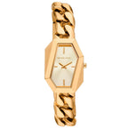 Michael Kors Gia MK4878 22mm Women's Quartz Watch – Sunray Gold with Gold Chain-Link Bracelet