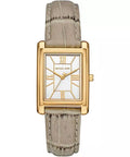 Michael Kors Maren MK4964 28mm Women's Quartz Watch – Sunray Grey with Grey Genuine Leather Strap