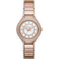 Michael Kors Kerry MK3443 33mm Women's Quartz Watch – Mother-of-Pearl Rose Gold with White Stainless Steel Bracelet