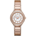 Michael Kors Kerry MK3443 33mm Women's Quartz Watch – Mother-of-Pearl Rose Gold with White Stainless Steel Bracelet