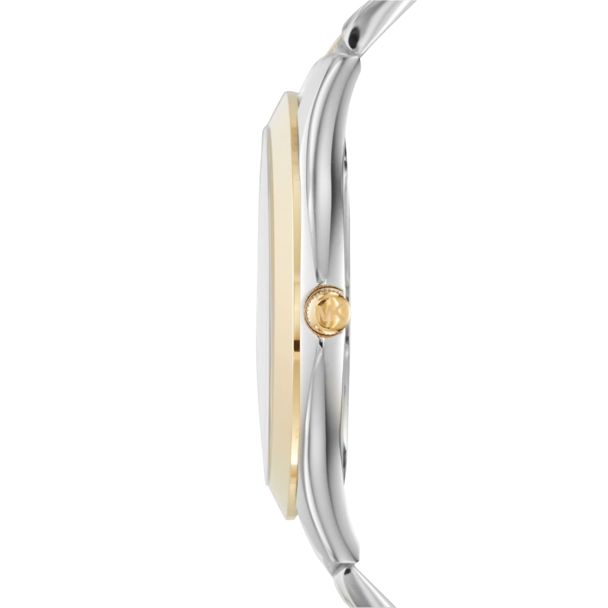 Michael Kors Slim Runway MK3198 42mm Women's Quartz Watch – White with Black Genuine Leather Strap