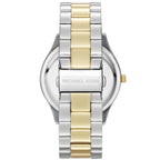 Michael Kors Slim Runway MK3198 42mm Women's Quartz Watch – White with Black Genuine Leather Strap