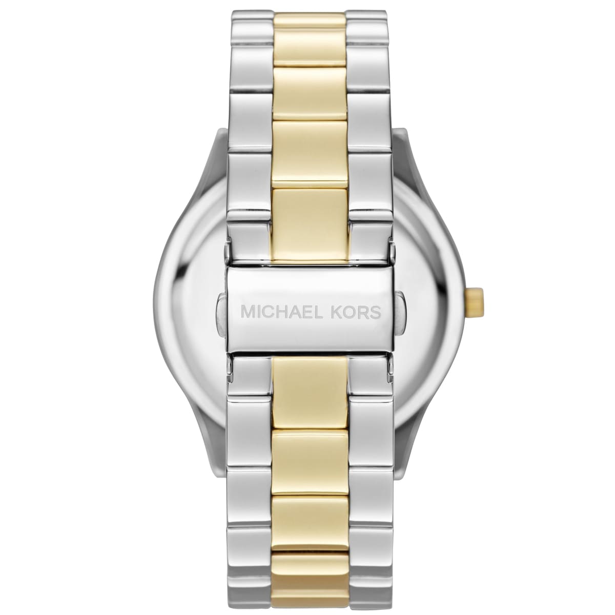 Michael Kors Slim Runway MK3198 42mm Women's Quartz Watch – White with Black Genuine Leather Strap