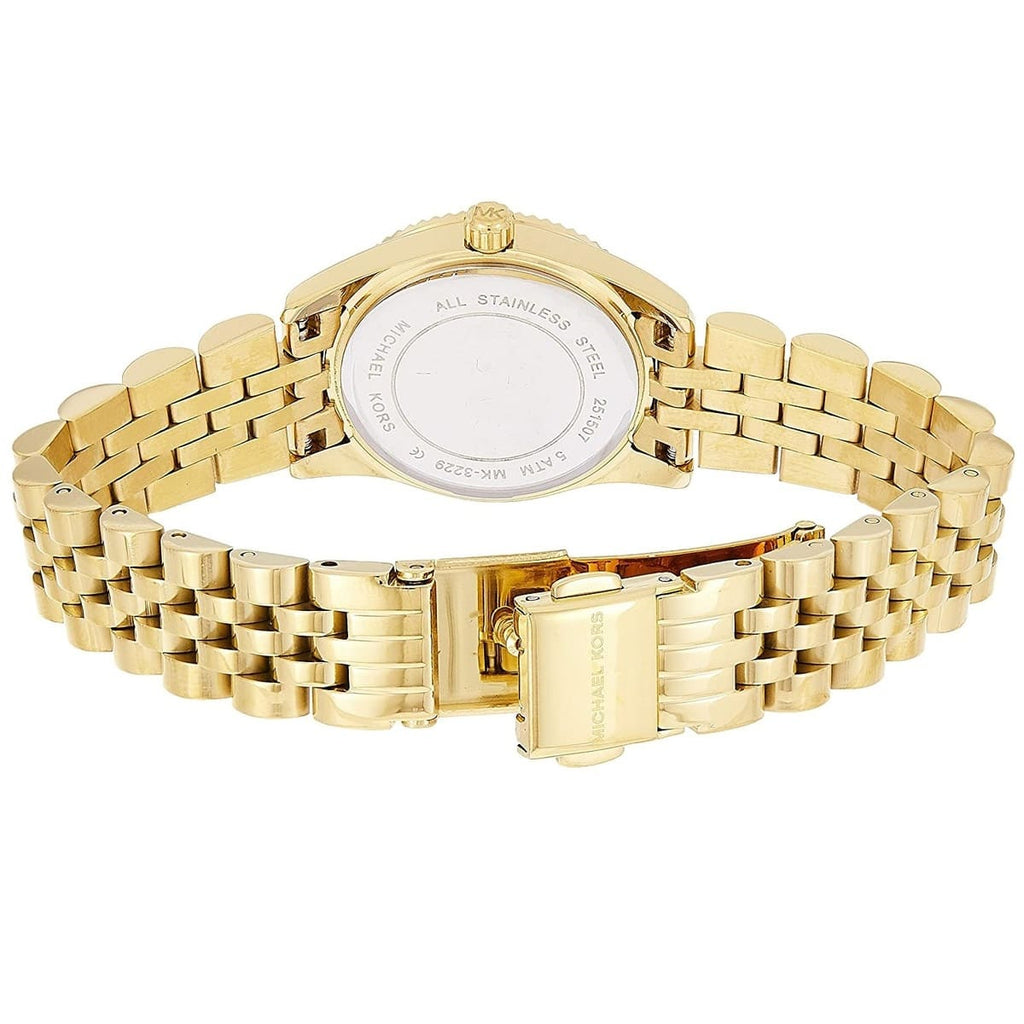 Michael Kors Lexington MK3229 26mm Women's Quartz Watch – Sunray White with White Stainless Steel Bracelet