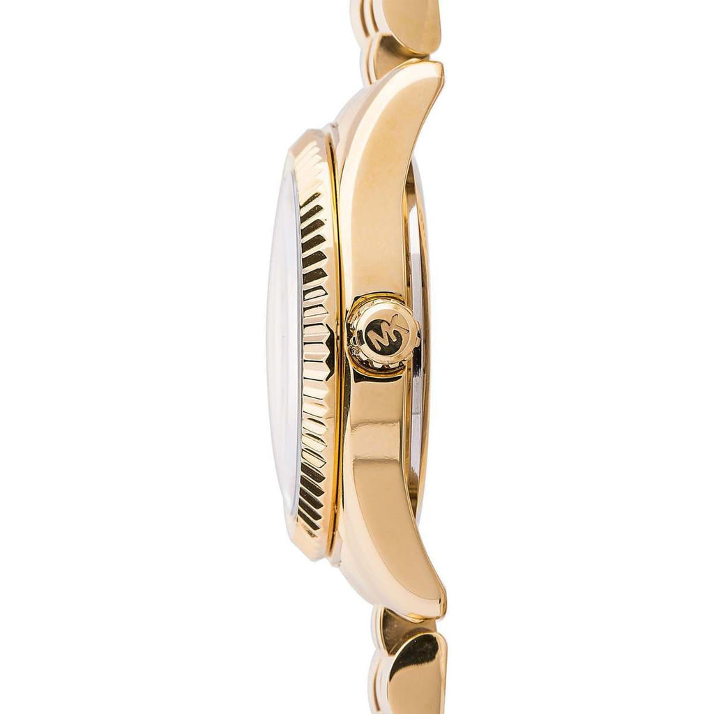 Michael Kors Lexington MK3229 26mm Women's Quartz Watch – Sunray White with White Stainless Steel Bracelet