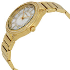 Michael Kors Kerry MK3312 38mm Women's Chronograph Watch – Pavé White with Gold Stainless Steel Bracelet