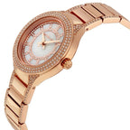 Michael Kors Kerry MK3443 33mm Women's Quartz Watch – Mother-of-Pearl Rose Gold with White Stainless Steel Bracelet