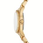 Michael Kors Lexington MK4842 26mm Women's Quartz Watch – Sunray Emerald Green with Gold Stainless Steel Bracelet
