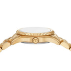 Michael Kors Lexington MK4842 26mm Women's Quartz Watch – Sunray Emerald Green with Gold Stainless Steel Bracelet