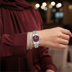 Michael Kors Lexington MK4968 36mm Women's Quartz Watch – Sunray Burgundy with Burgundy Stainless Steel Bracelet