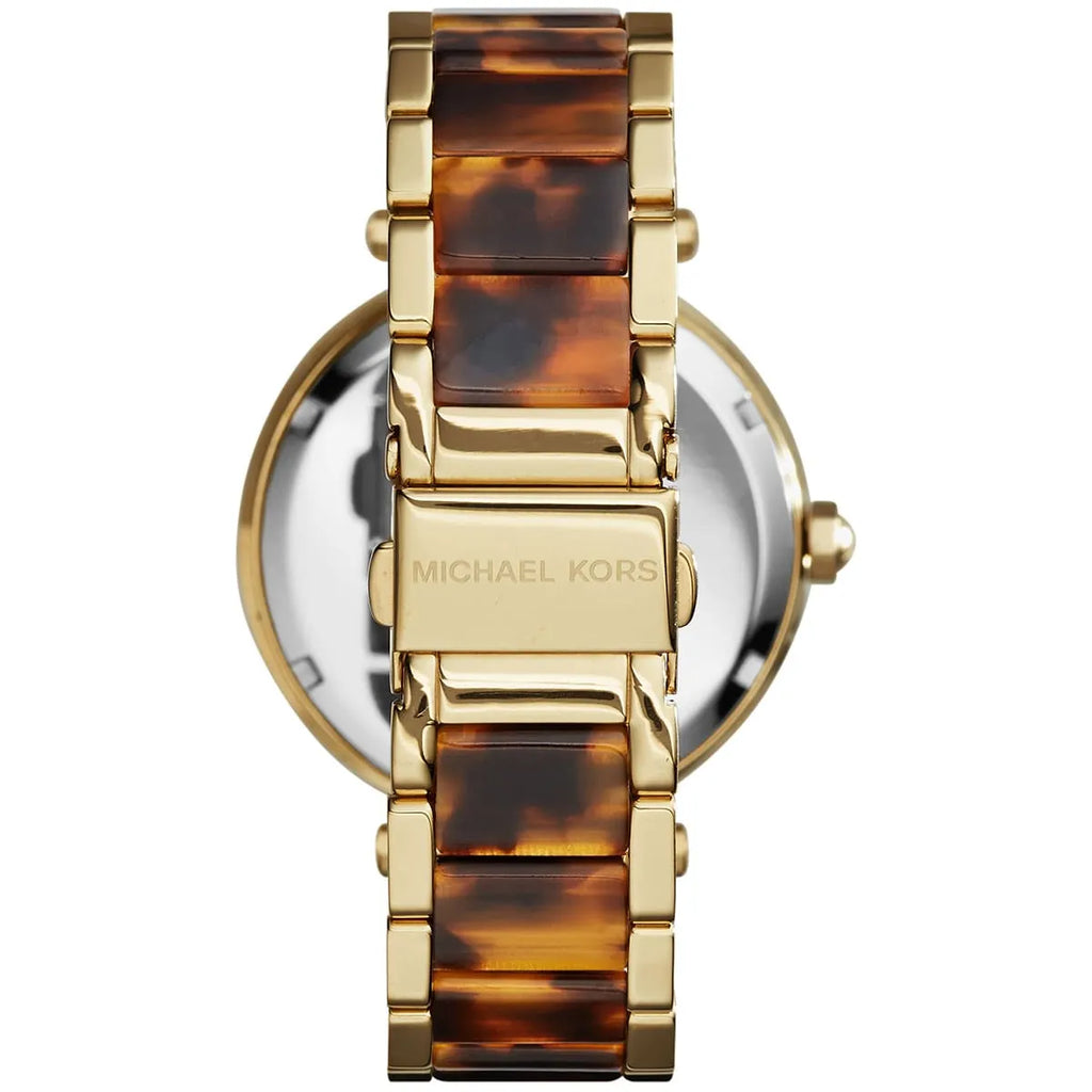 Michael Kors Parker MK6109 39mm Women's Quartz Watch – Gold with Gold Genuine Leather Strap