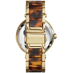 Michael Kors Parker MK6109 39mm Women's Quartz Watch – Gold with Gold Genuine Leather Strap