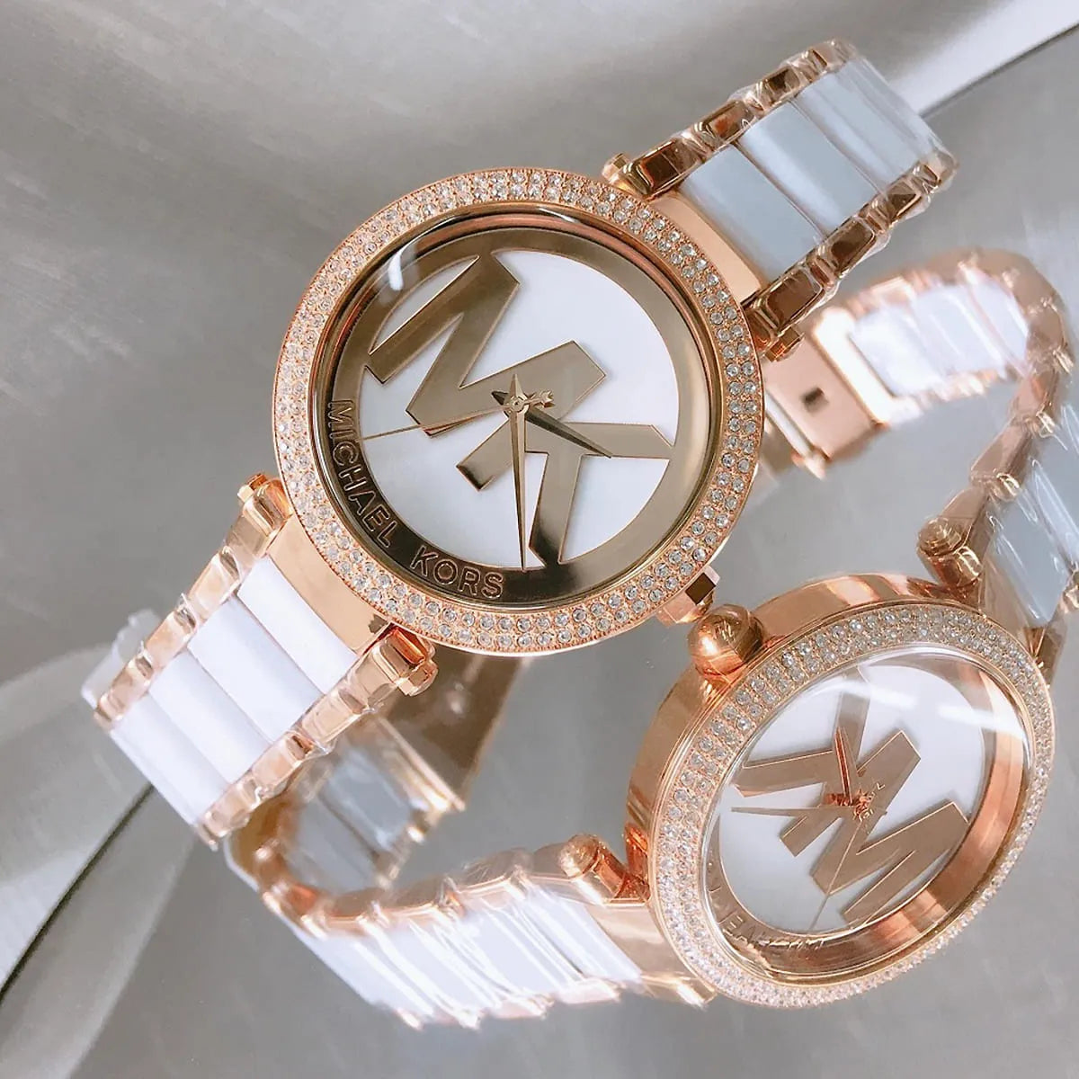 Michael Kors Parker MK6365 39mm Women's Quartz Watch – Rose Gold with Rose Gold Genuine Leather Strap