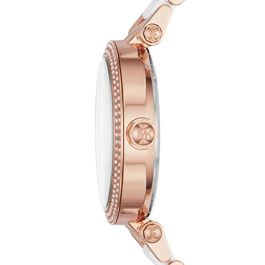 Michael Kors Parker MK6365 39mm Women's Quartz Watch – Rose Gold with Rose Gold Genuine Leather Strap