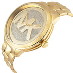 Michael Kors Runway MK6714 38mm Women's Quartz Watch – Pavé Gold with Gold Stainless Steel Bracelet