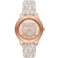 Michael Kors Runway MK6980 37mm Women's Quartz Watch – Pavé Rose Gold with Rose Gold Stainless Steel Bracelet