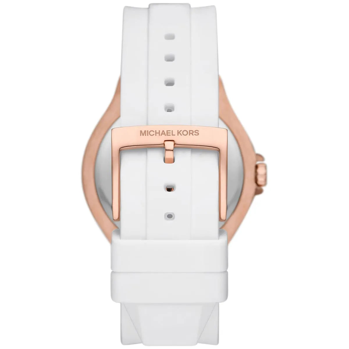 Michael Kors Camille MK7248 33mm Women's Quartz Watch – Sunray Rose Gold with Rose Gold Silicone Strap