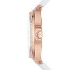 Michael Kors Camille MK7248 33mm Women's Quartz Watch – Sunray Rose Gold with Rose Gold Silicone Strap