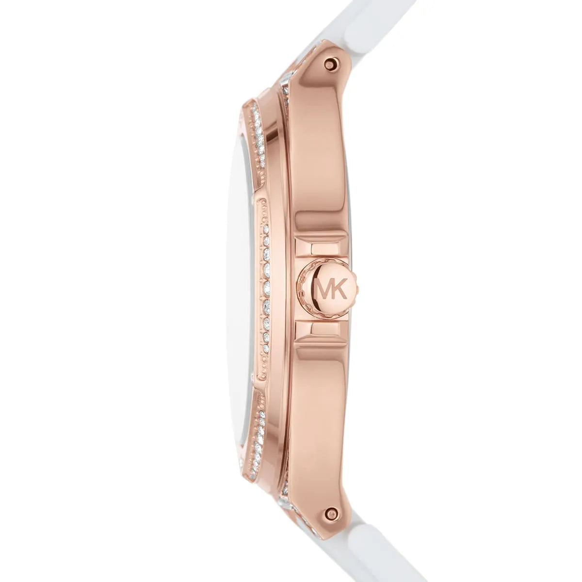 Michael Kors Camille MK7248 33mm Women's Quartz Watch – Sunray Rose Gold with Rose Gold Silicone Strap