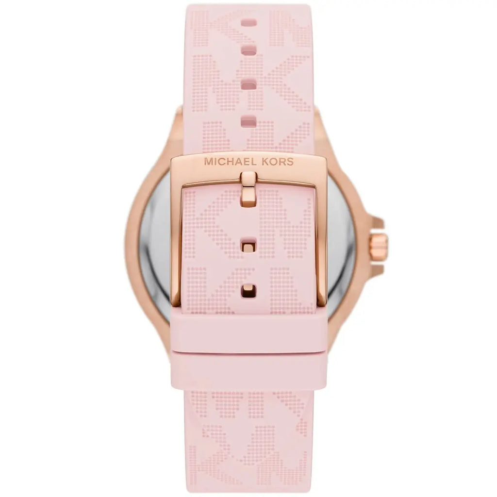 Michael Kors Lennox MK7282 37mm Women's Quartz Watch – Rose Gold with Rose Gold Silicone Strap