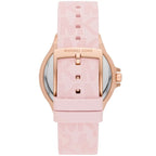 Michael Kors Lennox MK7282 37mm Women's Quartz Watch – Rose Gold with Rose Gold Silicone Strap