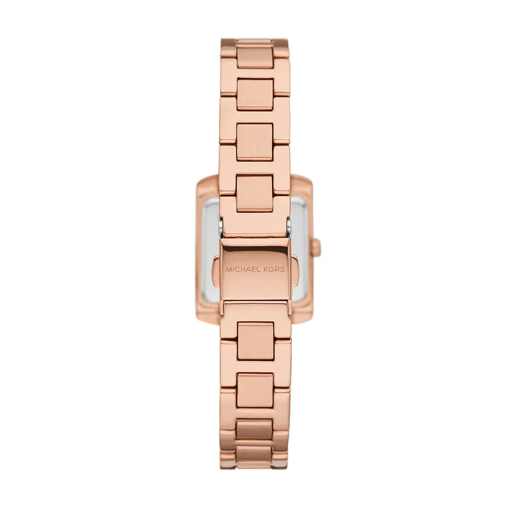 Michael Kors Emery MK7512 33mm Women's Chronograph Watch – Pavé Rose Gold with Rose Gold Stainless Steel Bracelet