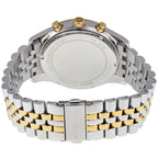 Michael Kors Lexington MK8344 45mm Men's Chronograph Watch – Silver & Two-Tone Silver and Gold Stainless Steel Bracelet